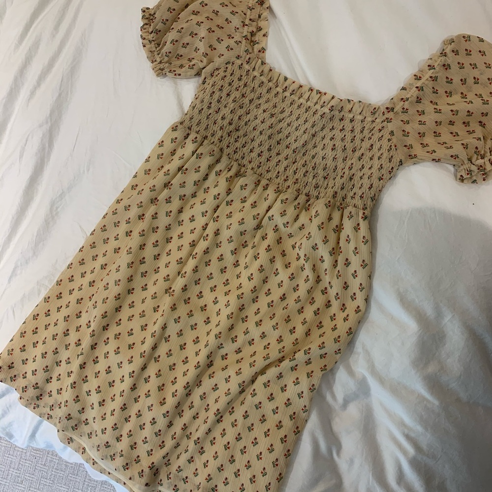 Sezane Jeanne floral babydoll dress size 42
